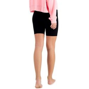 Jenni Intimates Women's Cotton Blend Elastic Waist Bike Shorts Black Size M NWT